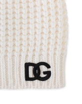 Basketweave-stitch hat with DG logo patch - | Dolce & Gabbana