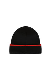 Knit hat with jacquard DG logo - | Dolce & Gabbana