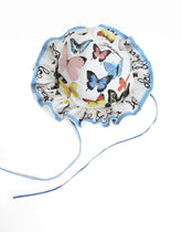 Poplin bucket hat with butterfly print - | Dolce & Gabbana