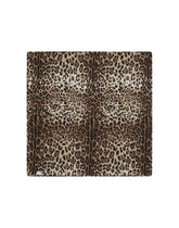 Leopard and carnation-print jersey blanket - | Dolce & Gabbana