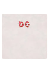 Jersey blanket with camellia DG print - | Dolce & Gabbana