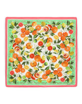 Jersey blanket with lemon and orange print - | Dolce & Gabbana