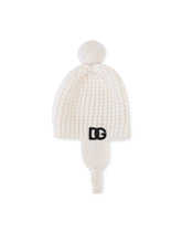 Knit hat with DG logo - | Dolce & Gabbana