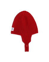 Ribbed knit hat with logo label - | Dolce & Gabbana