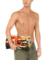 Camouflage-print cotton beach towel - | Dolce & Gabbana