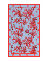 Coral-print cotton beach towel - | Dolce & Gabbana