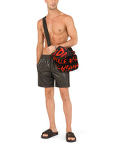 Logo-print cotton beach towel with pouch - | Dolce & Gabbana