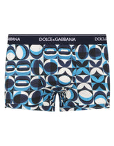 Cotton majolica-print boxers - | Dolce & Gabbana