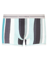 Cotton brushstroke-print boxers - | Dolce & Gabbana