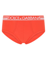 Brando briefs in two-way stretch cotton - | Dolce & Gabbana