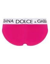 Mid-rise briefs in two-way stretch cotton - | Dolce & Gabbana