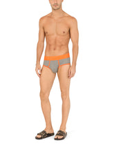 Fine-rib stretch cotton Brando briefs - | Dolce & Gabbana