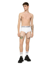High-rise two-way stretch jersey Brando briefs - | Dolce & Gabbana