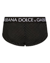 Two-way stretch jersey Brando briefs with polka-dot print - | Dolce & Gabbana