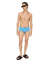 Two-way-stretch jersey Brando briefs with logo tag - | Dolce & Gabbana