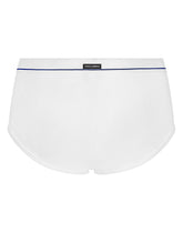 Fine-rib cotton Brando briefs with Re-Edition label - | Dolce & Gabbana