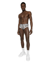 Two-way stretch jersey Brando briefs with DG logo - | Dolce & Gabbana