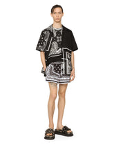 Short swim trunks with bandanna print - | Dolce & Gabbana