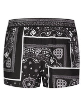 Short swim trunks with bandanna print - | Dolce & Gabbana