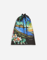 Short swim trunks with Hawaiian print - | Dolce & Gabbana