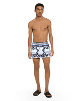 Swim shorts with Marina print - | Dolce & Gabbana