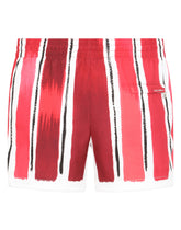 Short swim trunks with brushstroke print - | Dolce & Gabbana