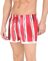 Short swim trunks with brushstroke print - | Dolce & Gabbana