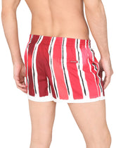 Short swim trunks with brushstroke print - | Dolce & Gabbana