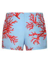 Short swim trunks with coral print - | Dolce & Gabbana