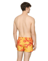 Short swim trunks with coral print - | Dolce & Gabbana