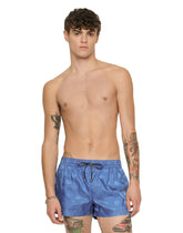 Short swim trunks with jacquard DG Monogram - | Dolce & Gabbana