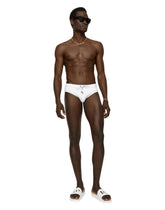 Swim briefs with high-cut leg - | Dolce & Gabbana