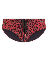 Leopard-print swim briefs - | Dolce & Gabbana