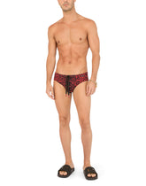Leopard-print swim briefs - | Dolce & Gabbana