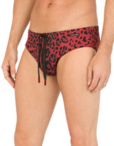 Leopard-print swim briefs - | Dolce & Gabbana