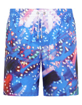 Mid-length swim trunks with illumination print - | Dolce & Gabbana