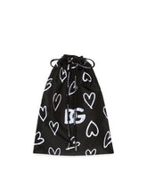 Mid-length swim trunks with DG heart print - | Dolce & Gabbana