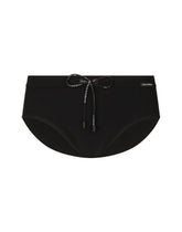 Swim briefs with top-stitching - | Dolce & Gabbana
