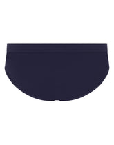Swim briefs with high-cut leg and branded plate - | Dolce & Gabbana