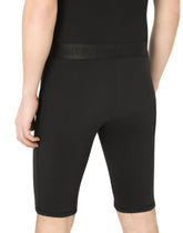 Neoprene cycling shorts with DG patch - | Dolce & Gabbana