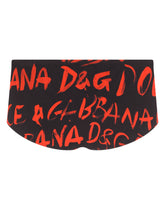 Brando swim briefs with logo print - | Dolce & Gabbana