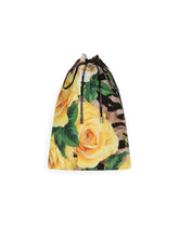 Mid-length swim shorts with rose print - | Dolce & Gabbana