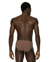 Swim briefs with high-cut leg and DG hardware - | Dolce & Gabbana