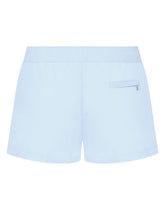 Short swim trunks with branded plate - | Dolce & Gabbana