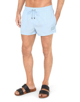 Short swim trunks with branded plate - | Dolce & Gabbana