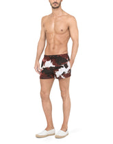 Short swim trunks with camouflage print - | Dolce & Gabbana
