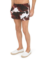 Short swim trunks with camouflage print - | Dolce & Gabbana