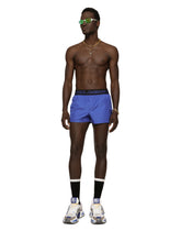 Short swim trunks with branded stretch waistband - | Dolce & Gabbana