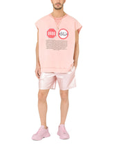 Laminated mid-length swim trunks with D&G patch - | Dolce & Gabbana