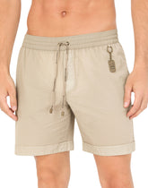 Mid-length swim trunks with key chain - | Dolce & Gabbana